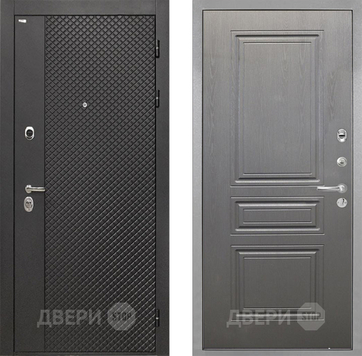 Входная металлическая Дверь Интекрон (INTECRON) Олимпия Black 4К ФЛ-243 Графит вуд дуб в Апрелевке