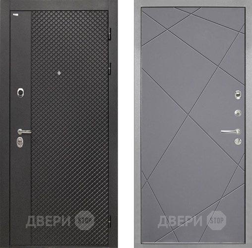 Входная металлическая Дверь Интекрон (INTECRON) Олимпия Black 4К Лучи-М Графит софт в Апрелевке