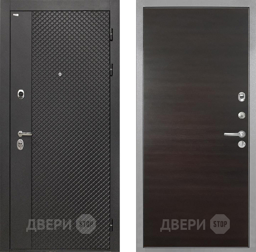 Входная металлическая Дверь Интекрон (INTECRON) Олимпия Black 4К Гладкая Эковенге поперечный в Апрелевке