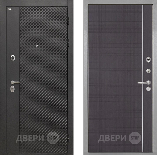 Входная металлическая Дверь Интекрон (INTECRON) Олимпия Black 4К В-07 с молдингом Венге в Апрелевке