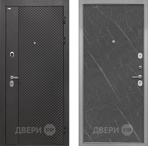 Входная металлическая Дверь Интекрон (INTECRON) Олимпия Black 4К Гладкая Гранит лава оникс в Апрелевке