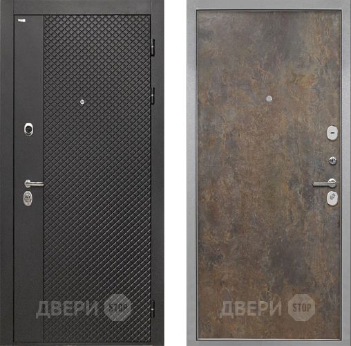 Входная металлическая Дверь Интекрон (INTECRON) Олимпия Black 4К Гладкая Гранж в Апрелевке