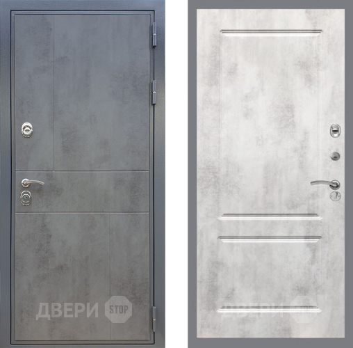 Входная металлическая Дверь Рекс (REX) ФЛ-290 FL-117 Бетон светлый в Апрелевке
