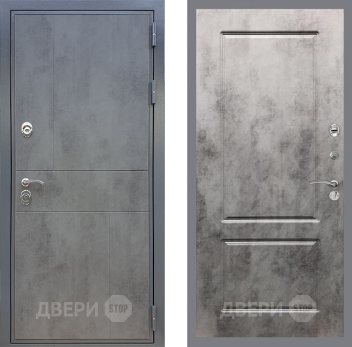 Входная металлическая Дверь Рекс (REX) ФЛ-290 FL-117 Бетон темный в Апрелевке