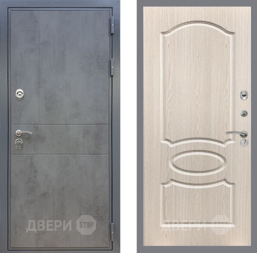 Входная металлическая Дверь Рекс (REX) ФЛ-290 FL-128 Беленый дуб в Апрелевке