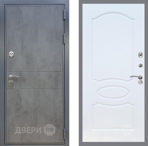 Входная металлическая Дверь Рекс (REX) ФЛ-290 FL-128 Белый ясень в Апрелевке