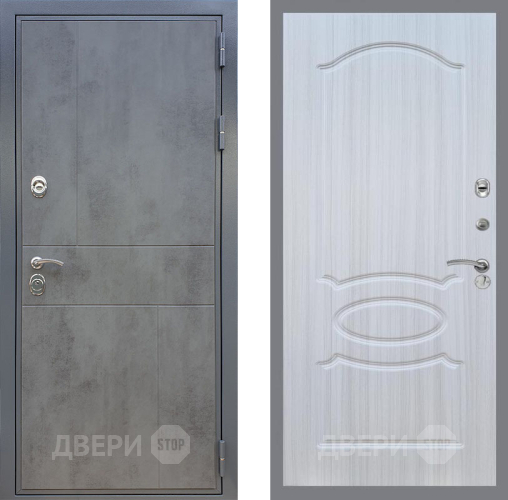 Входная металлическая Дверь Рекс (REX) ФЛ-290 FL-128 Сандал белый в Апрелевке