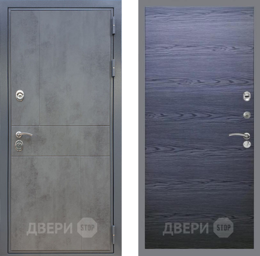 Входная металлическая Дверь Рекс (REX) ФЛ-290 GL Дуб тангенальный черный в Апрелевке