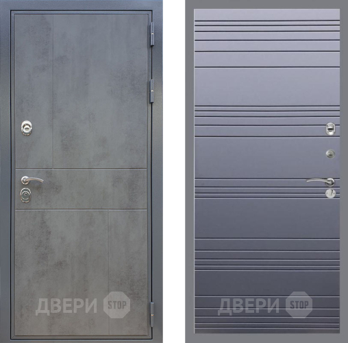 Входная металлическая Дверь Рекс (REX) ФЛ-290 Line Силк титан в Апрелевке