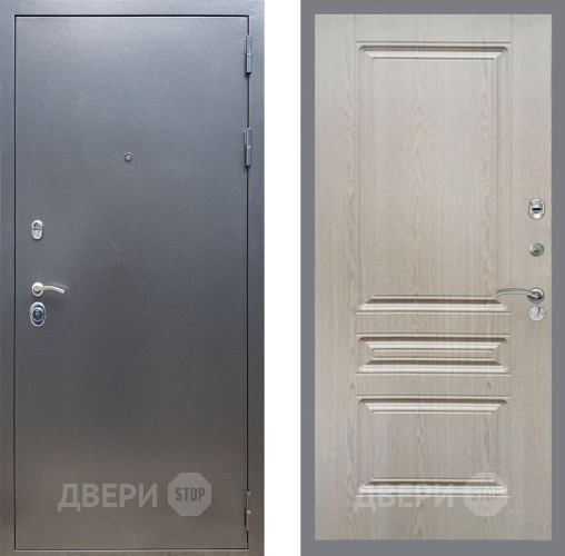 Входная металлическая Дверь Рекс (REX) 11 FL-243 Беленый дуб в Апрелевке