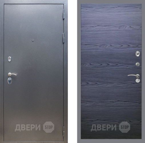 Входная металлическая Дверь Рекс (REX) 11 GL Дуб тангенальный черный в Апрелевке