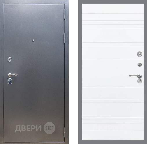 Входная металлическая Дверь Рекс (REX) 11 Line Силк Сноу в Апрелевке