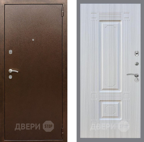 Входная металлическая Дверь Рекс (REX) 1А Медный Антик FL-2 Сандал белый в Апрелевке