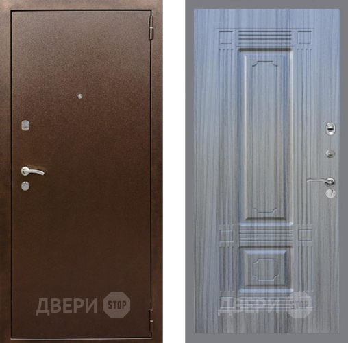 Входная металлическая Дверь Рекс (REX) 1А Медный Антик FL-2 Сандал грей в Апрелевке