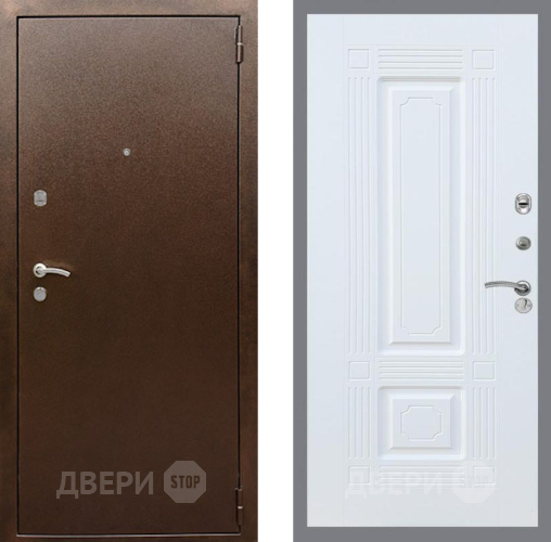 Входная металлическая Дверь Рекс (REX) 1А Медный Антик FL-2 Силк Сноу в Апрелевке