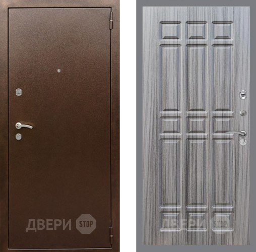 Входная металлическая Дверь Рекс (REX) 1А Медный Антик FL-33 Сандал грей в Апрелевке