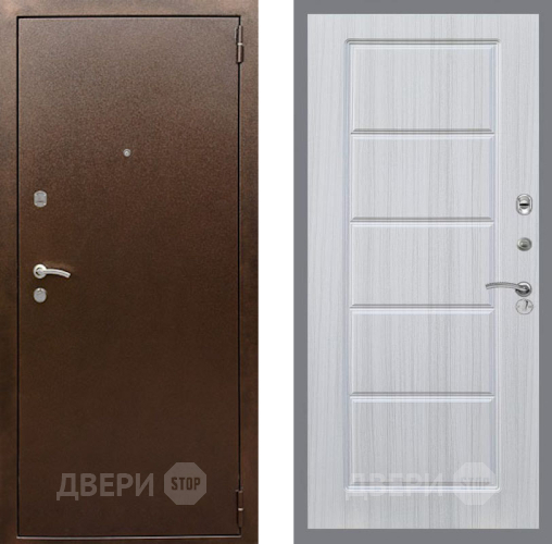 Входная металлическая Дверь Рекс (REX) 1А Медный Антик FL-39 Сандал белый в Апрелевке