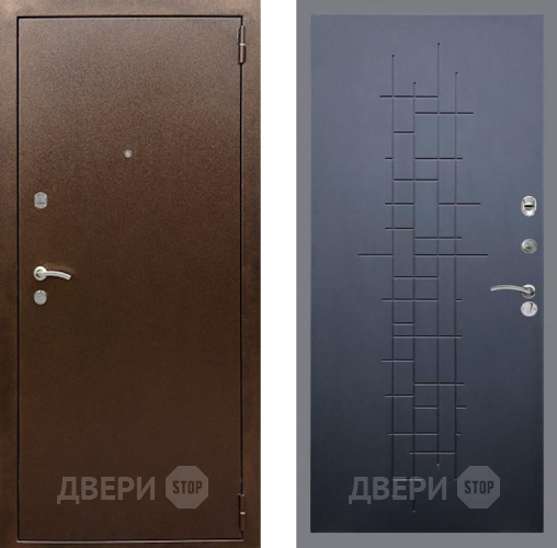Входная металлическая Дверь Рекс (REX) 1А Медный Антик FL-289 Ясень черный в Апрелевке
