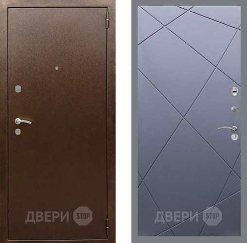 Входная металлическая Дверь Рекс (REX) 1А Медный Антик FL-291 Силк титан в Апрелевке