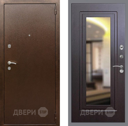 Входная металлическая Дверь Рекс (REX) 1А Медный Антик FLZ-120 Венге в Апрелевке
