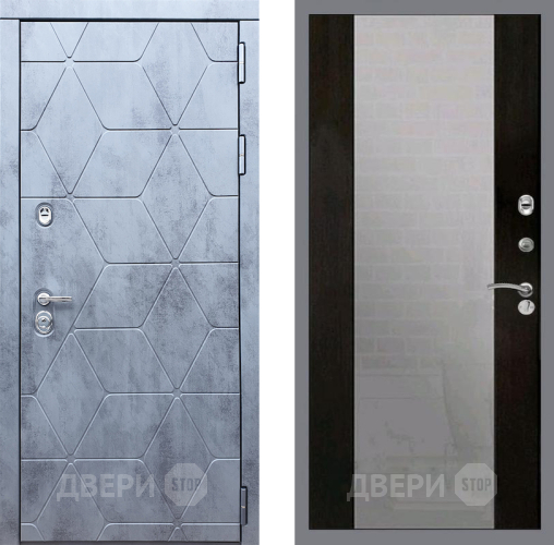Входная металлическая Дверь Рекс (REX) 28 СБ-16 Зеркало Венге в Апрелевке