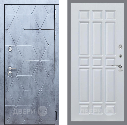 Входная металлическая Дверь Рекс (REX) 28 FL-33 Белый ясень в Апрелевке