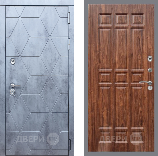 Входная металлическая Дверь Рекс (REX) 28 FL-33 орех тисненый в Апрелевке