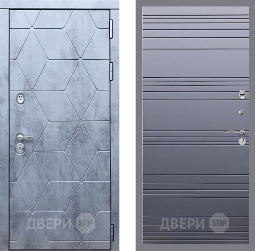 Входная металлическая Дверь Рекс (REX) 28 Line Силк титан в Апрелевке
