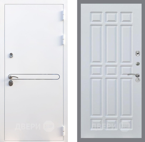 Входная металлическая Дверь Рекс (REX) 27 FL-33 Белый ясень в Апрелевке