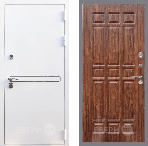 Входная металлическая Дверь Рекс (REX) 27 FL-33 орех тисненый в Апрелевке