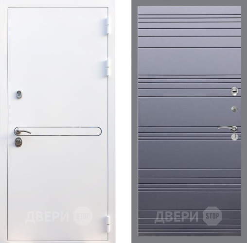 Входная металлическая Дверь Рекс (REX) 27 Line Силк титан в Апрелевке