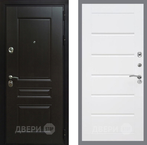 Входная металлическая Дверь Рекс (REX) Премиум-Н Сити Белый ясень в Апрелевке