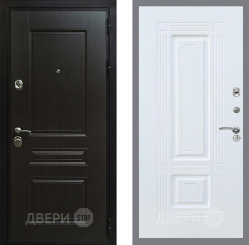 Входная металлическая Дверь Рекс (REX) Премиум-Н FL-2 Силк Сноу в Апрелевке