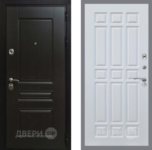 Входная металлическая Дверь Рекс (REX) Премиум-Н FL-33 Белый ясень в Апрелевке
