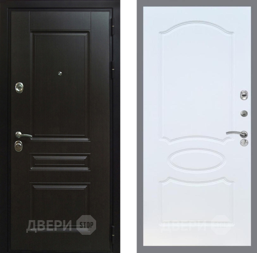 Дверь Рекс (REX) Премиум-Н FL-128 Белый ясень в Апрелевке