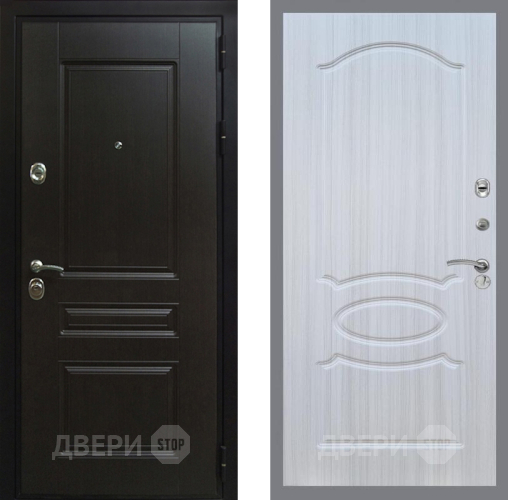 Входная металлическая Дверь Рекс (REX) Премиум-Н FL-128 Сандал белый в Апрелевке