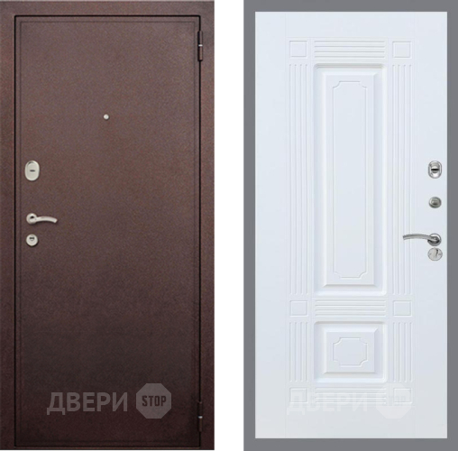 Входная металлическая Дверь Рекс (REX) 2 Медный Антик FL-2 Силк Сноу в Апрелевке
