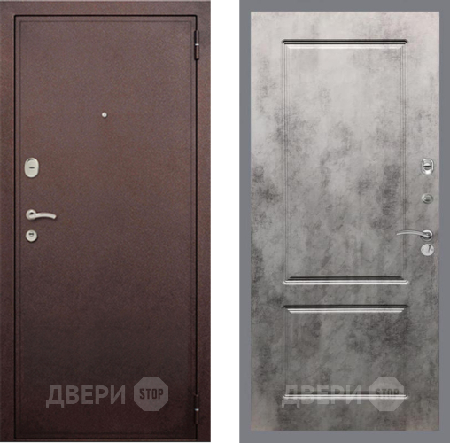 Входная металлическая Дверь Рекс (REX) 2 Медный Антик FL-117 Бетон темный в Апрелевке