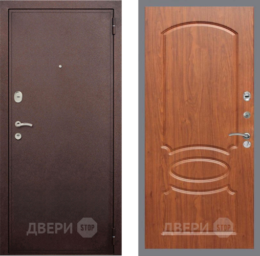Входная металлическая Дверь Рекс (REX) 2 Медный Антик FL-128 Морёная берёза в Апрелевке