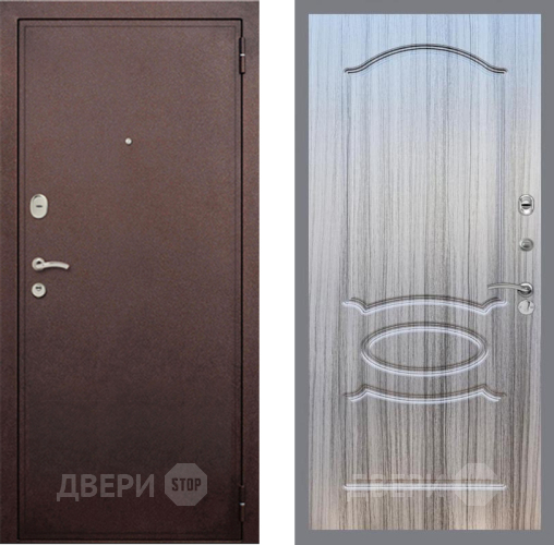 Входная металлическая Дверь Рекс (REX) 2 Медный Антик FL-128 Сандал грей в Апрелевке