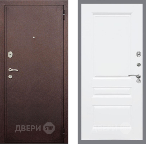 Входная металлическая Дверь Рекс (REX) 2 Медный Антик FL-243 Силк Сноу в Апрелевке