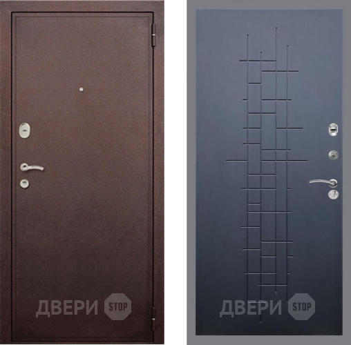 Входная металлическая Дверь Рекс (REX) 2 Медный Антик FL-289 Ясень черный в Апрелевке