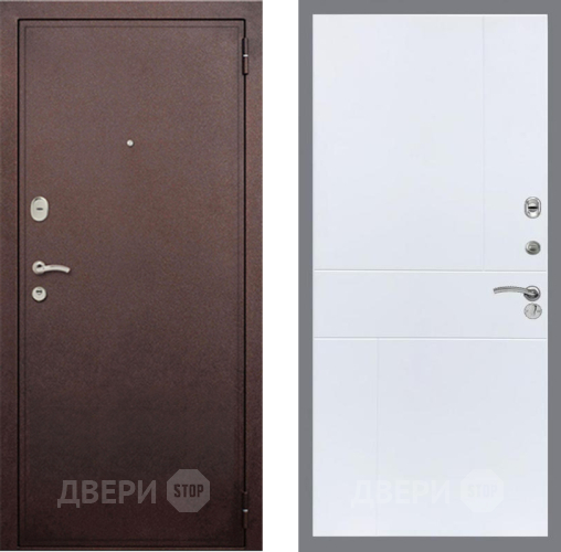 Входная металлическая Дверь Рекс (REX) 2 Медный Антик FL-290 Силк Сноу в Апрелевке