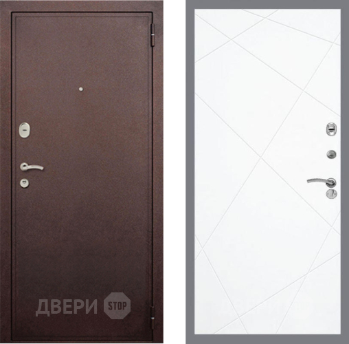 Входная металлическая Дверь Рекс (REX) 2 Медный Антик FL-291 Силк Сноу в Апрелевке