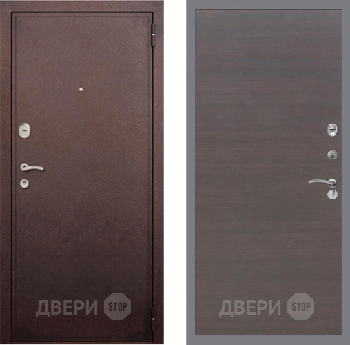 Входная металлическая Дверь Рекс (REX) 2 Медный Антик GL венге поперечный в Апрелевке