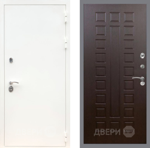 Входная металлическая Дверь Рекс (REX) 5 Белая Шагрень FL-183 Венге в Апрелевке