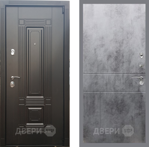 Входная металлическая Дверь Рекс (REX) 9 FL-290 Бетон темный в Апрелевке