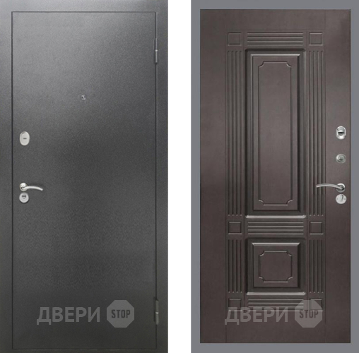 Входная металлическая Дверь Рекс (REX) 2А Серебро Антик FL-2 Венге в Апрелевке