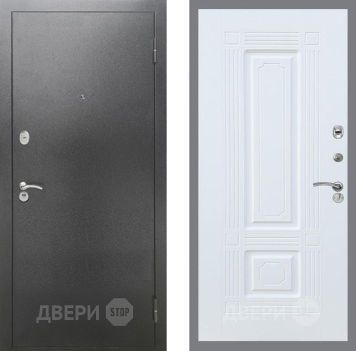 Дверь Рекс (REX) 2А Серебро Антик FL-2 Силк Сноу в Апрелевке