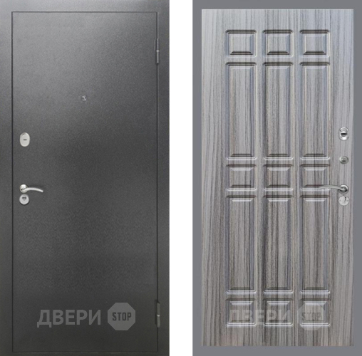 Входная металлическая Дверь Рекс (REX) 2А Серебро Антик FL-33 Сандал грей в Апрелевке